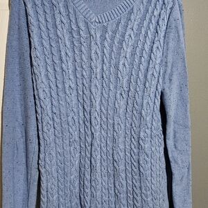 Croft & Barrow Light Blue V-Neck Sweater
